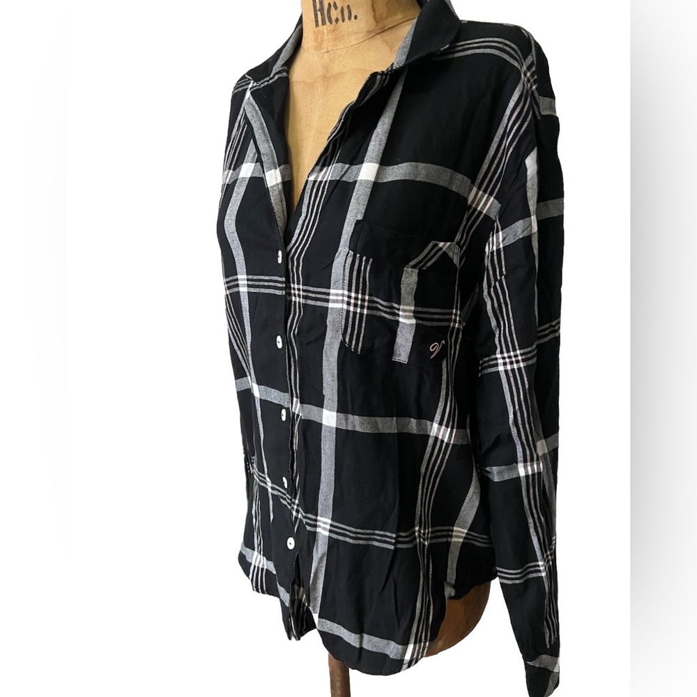 Victoria’s Secret Plaid Pajama Top EUC! M - Picture 3 of 8